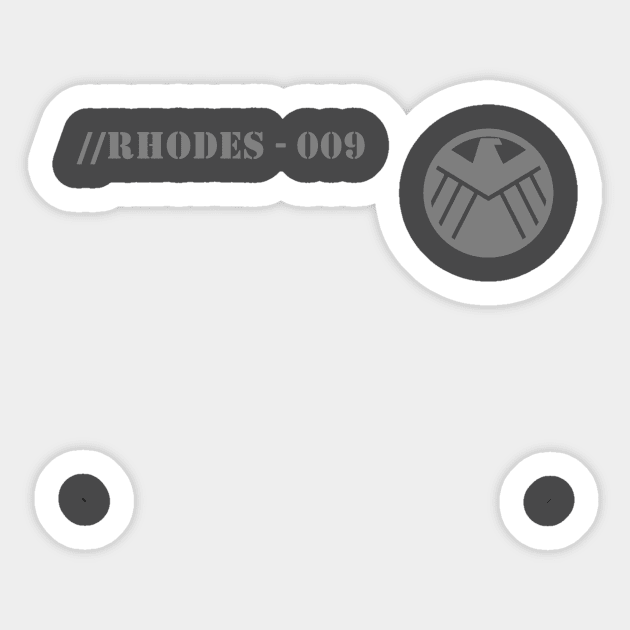 SHIELD TEE RHODES Sticker by Super T's